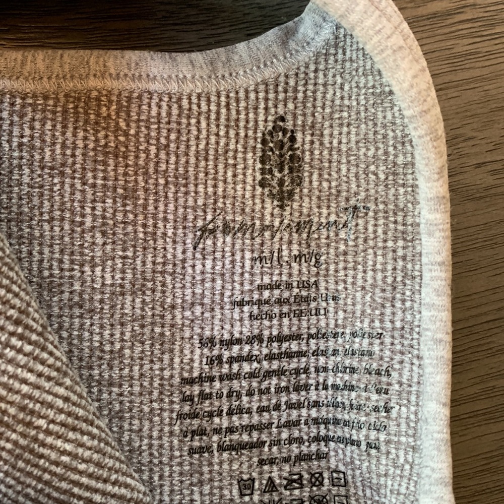 NWOT! FP Free People Movement Happiness Runs Henley Onesie Sz M/L - Picture 11 of 11